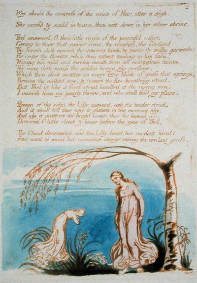 Why Should the Mistress..., plate 4 from The Book of Thel by William Blake